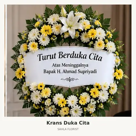Krans Bunga Duka Raffles Jakarta